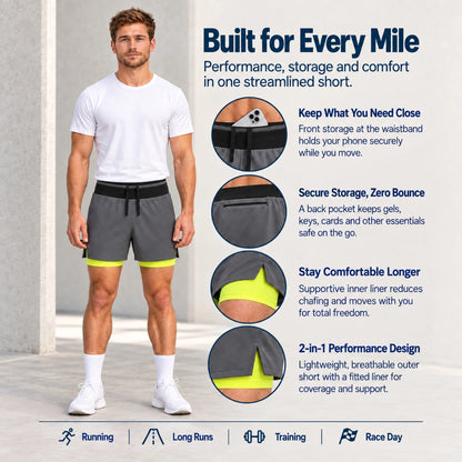 Dufins AeroRun 2-in-1 Running Shorts