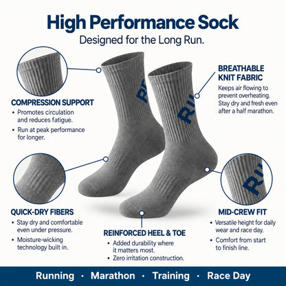 RunPace Crew Socks