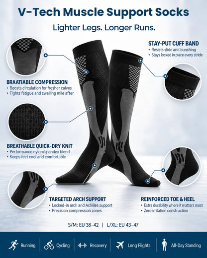 V-Tech Muscle Support Socks