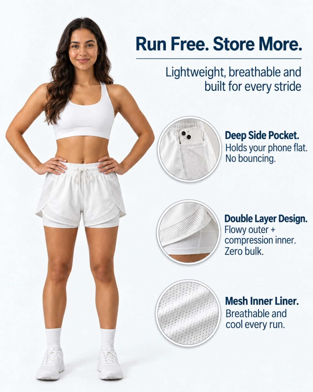 MeshPocket 2-in-1 Running Shorts