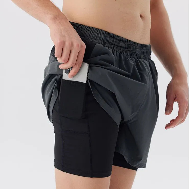 Actus Core Endure Pro Shorts de Corrida 2 em 1 Masculino