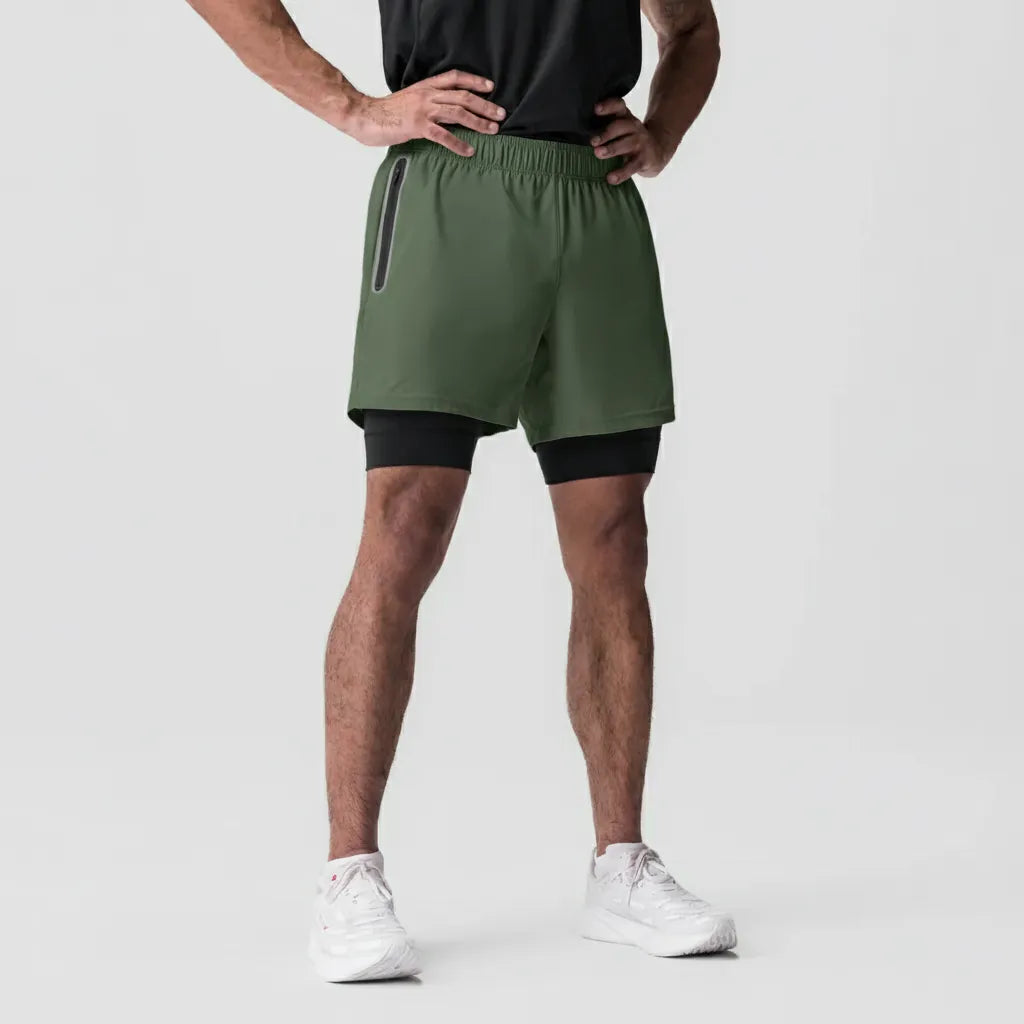 Short Masculino Motion 2 em 1 para Treino e Corrida