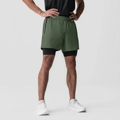 Short Masculino Motion 2 em 1 para Treino e Corrida