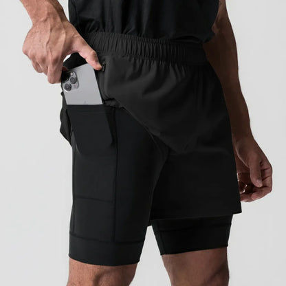 Short Masculino Motion 2 em 1 para Treino e Corrida