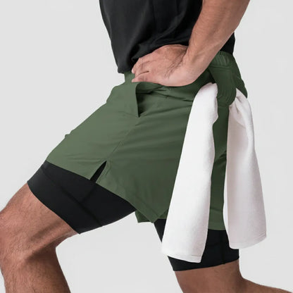Short Masculino Motion 2 em 1 para Treino e Corrida